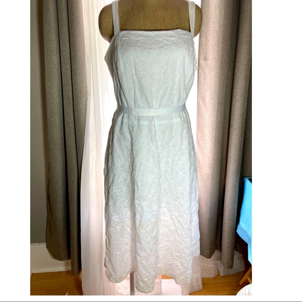 Encore white floral dress